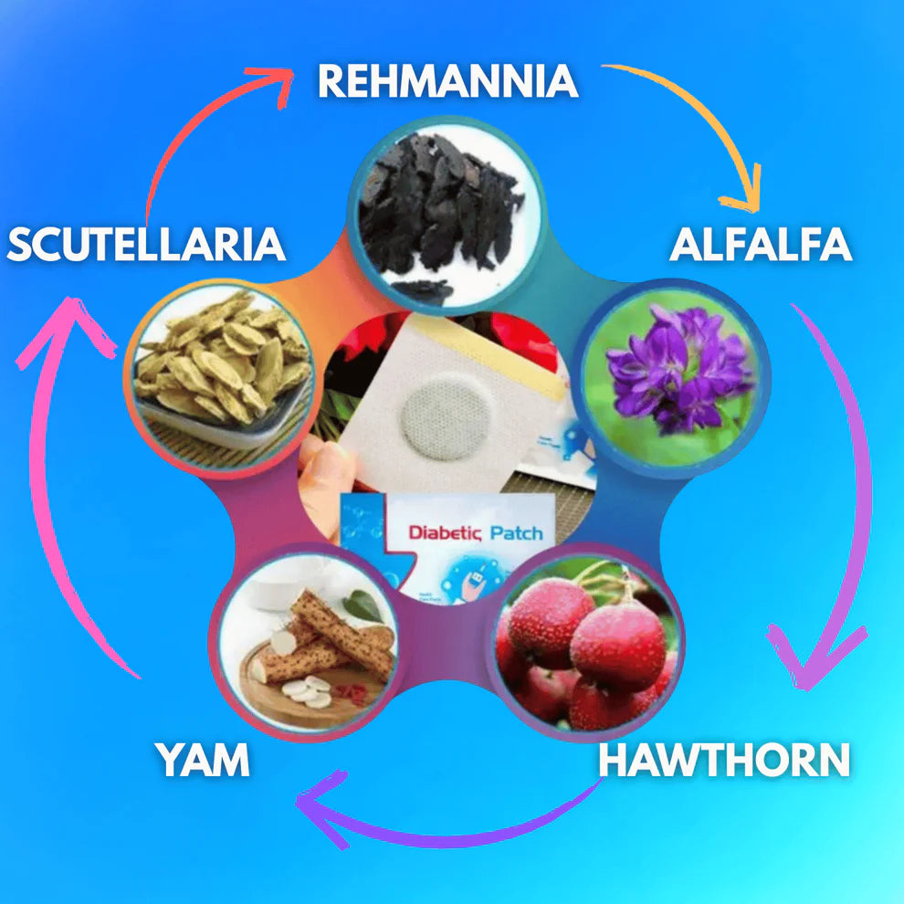 Gluco Care Herbal Blood Sugar Control Patches – Pack of 12