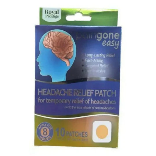 Headache Relief Patch, Cooling Herbal Formula, for Stress & Tension Relief pack of 10